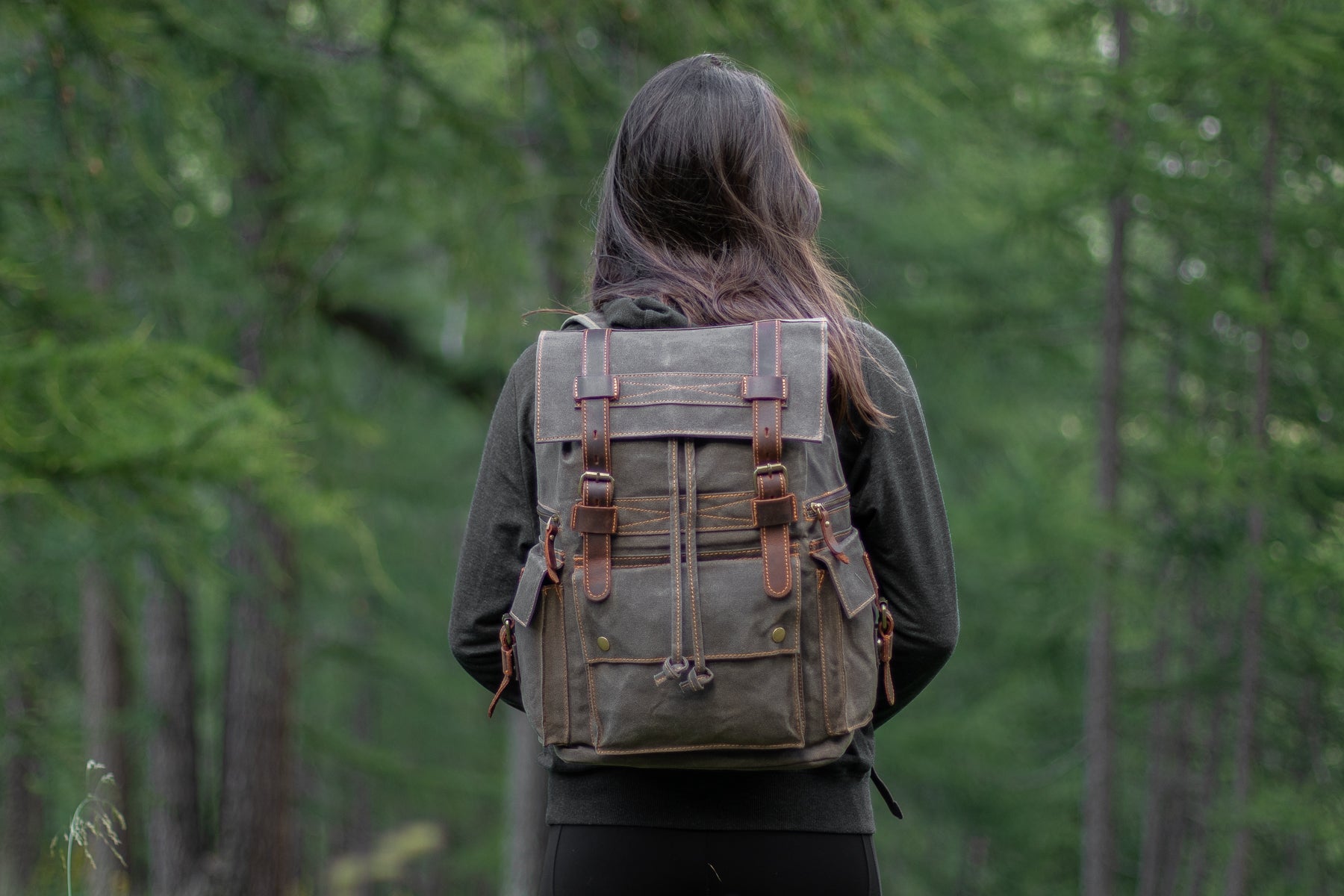 fabric drawstring bag with sturdy seams, stitching and webbing sewn with care