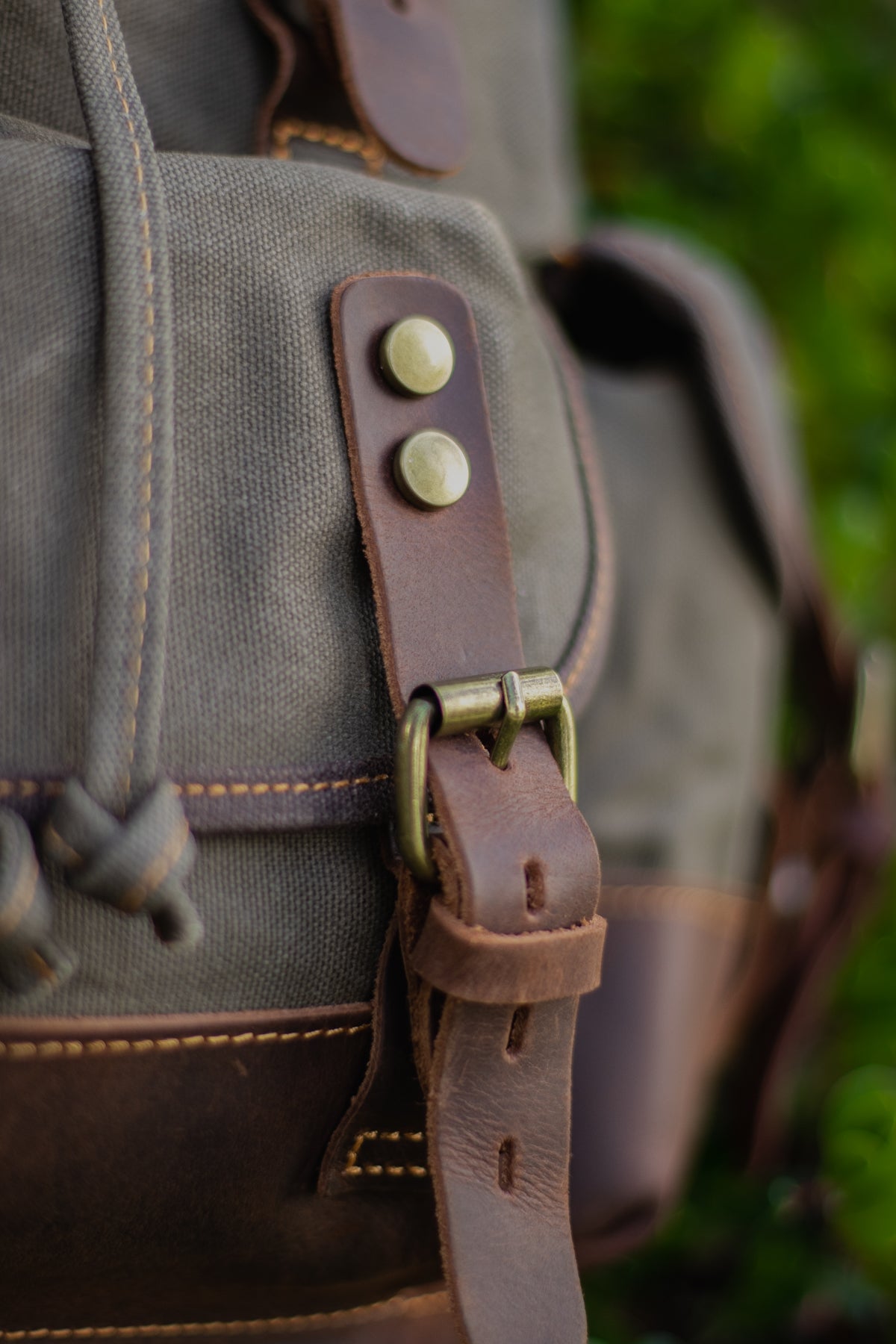 vintage Canvas Hiking Backpack