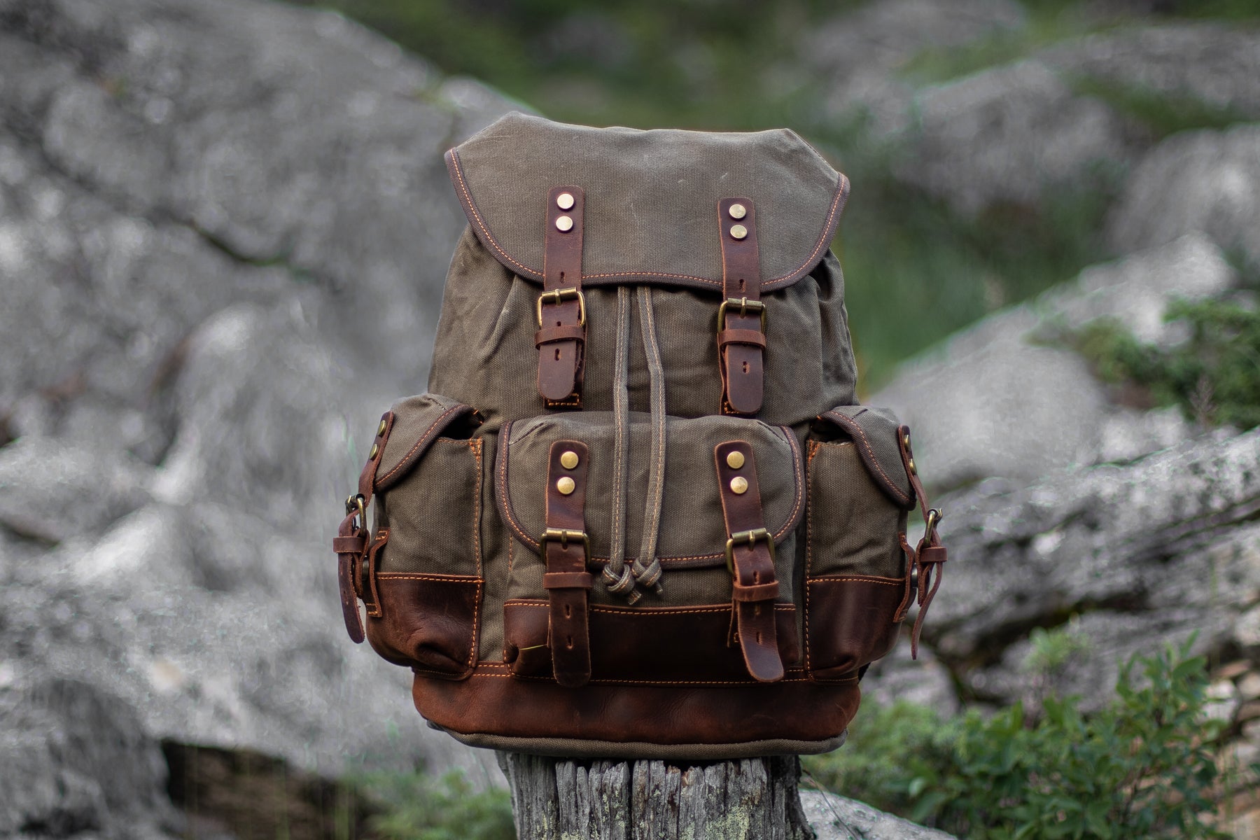 classic Canvas Hiking Backpack