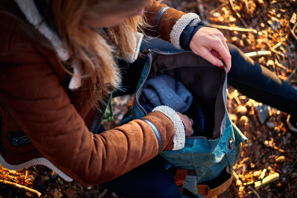 waxed cotton backpack