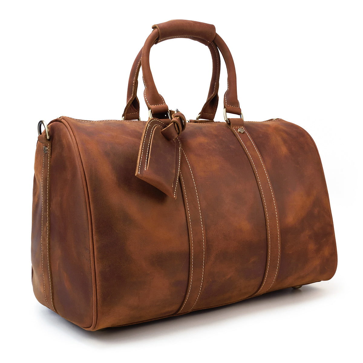 men's Leather Duffle Bag