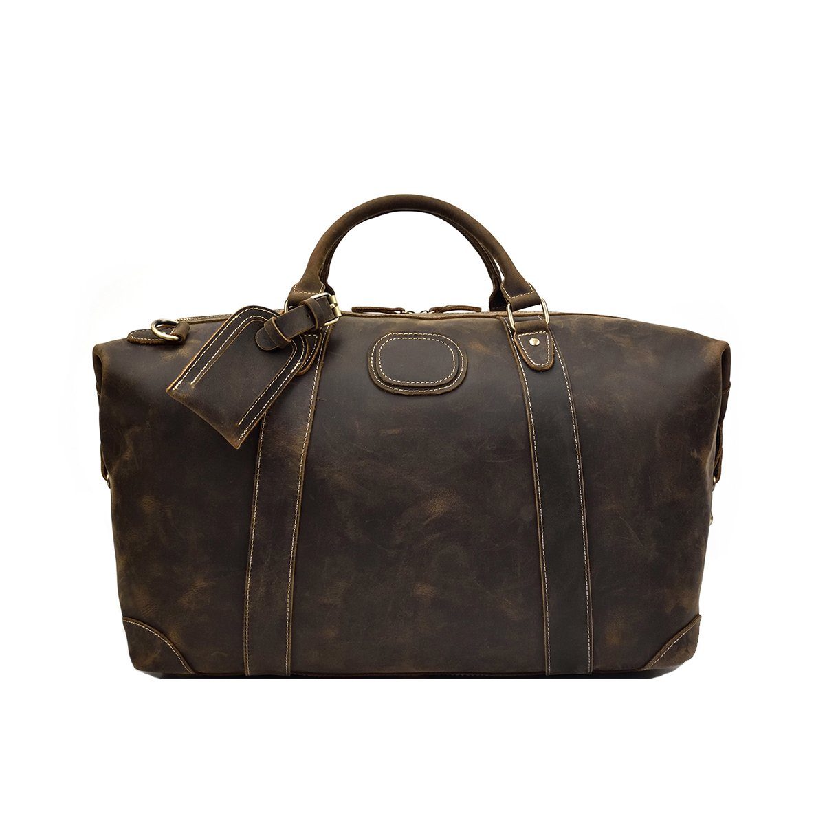 Brown Leather Holdall Bag