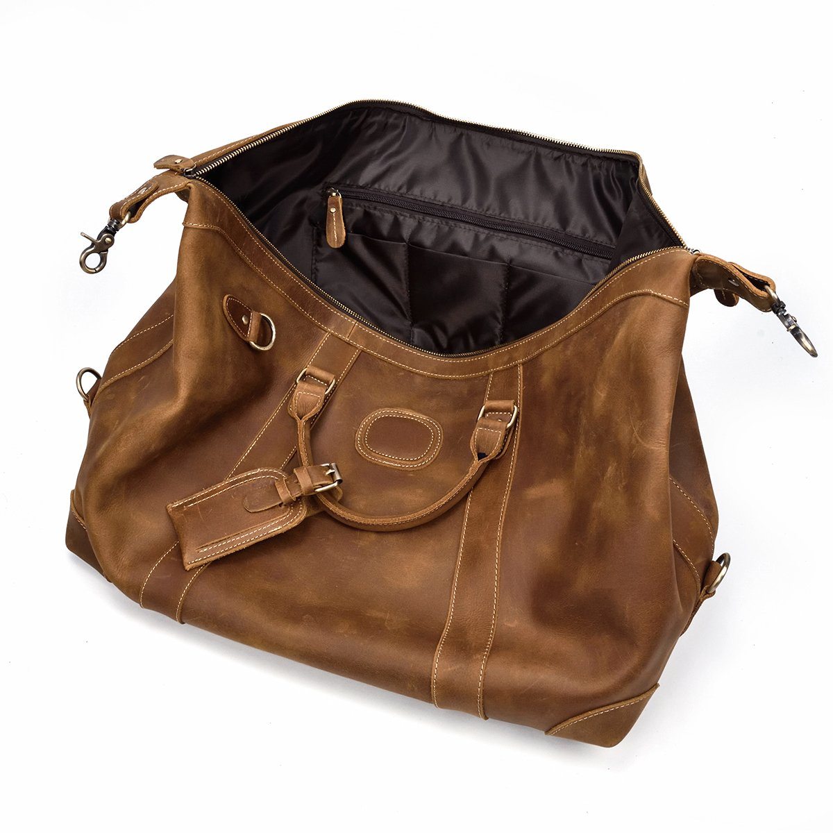 functional
Leather Holdall Bag