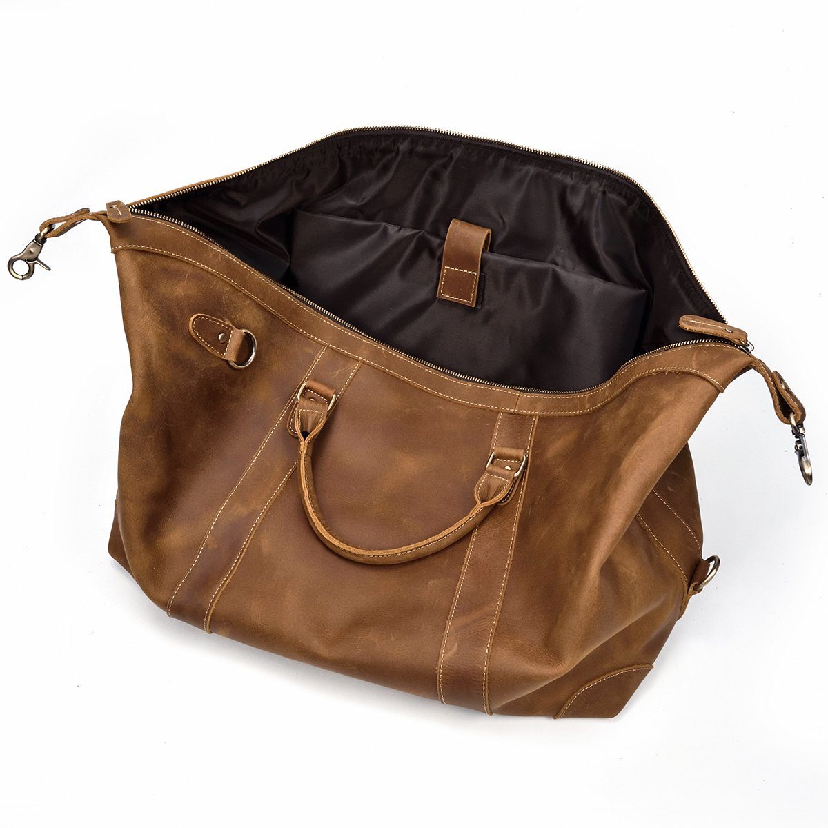 travel Leather Holdall Bag