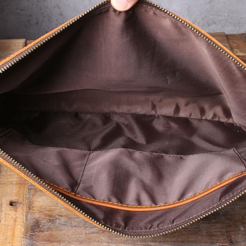 waterproof Leather Laptop Pouch