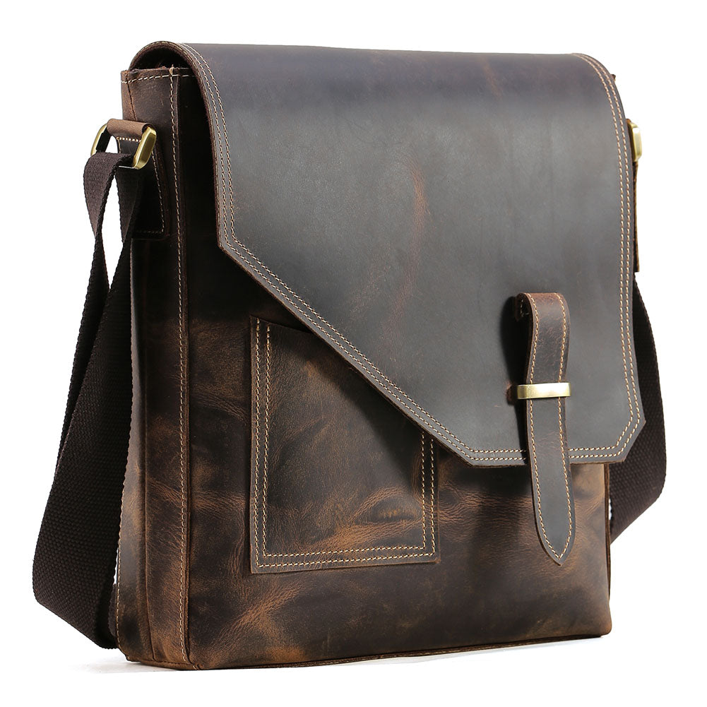 mens leather satchel