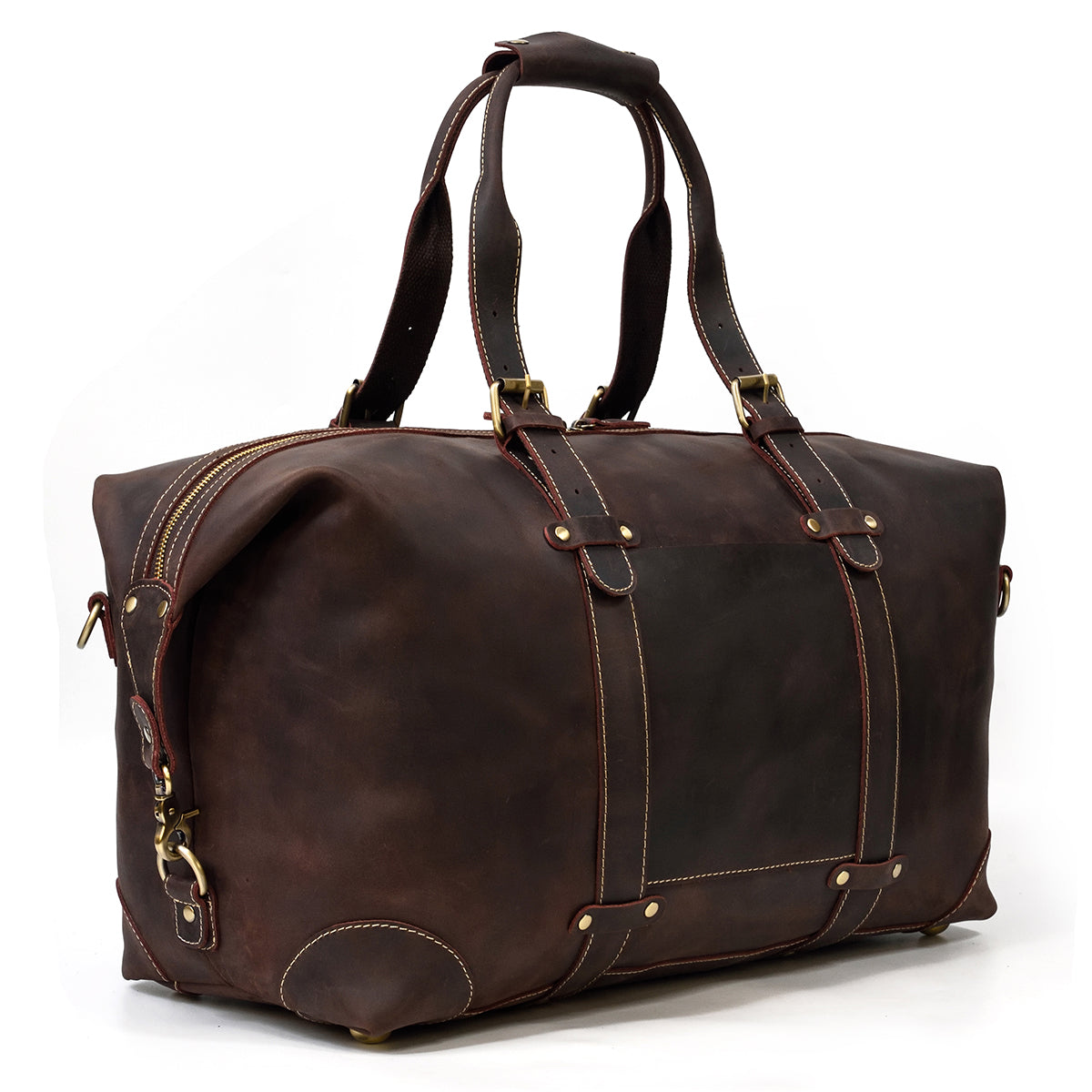 black Leather Travel Bag