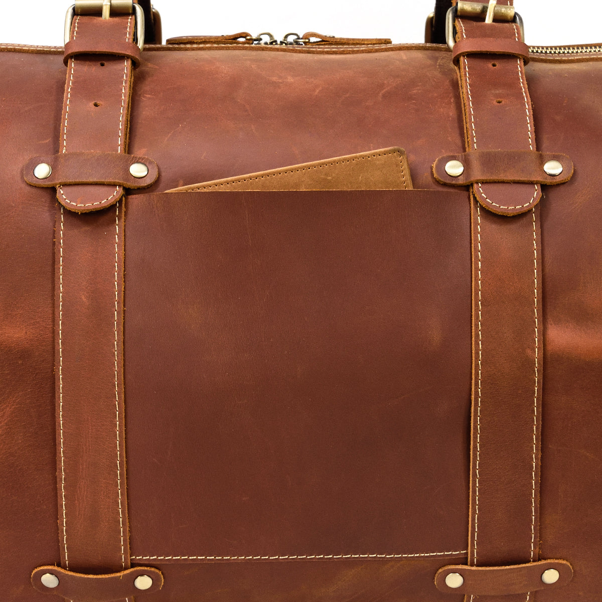 carry on Leather Travel Bag