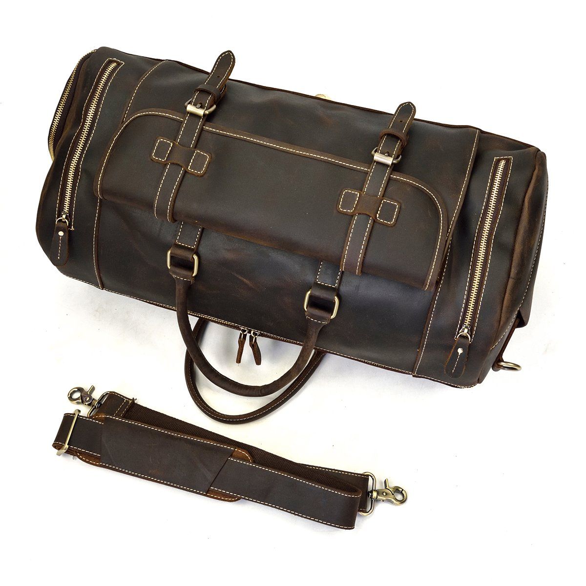 retro Men's Leather Weekend Bag