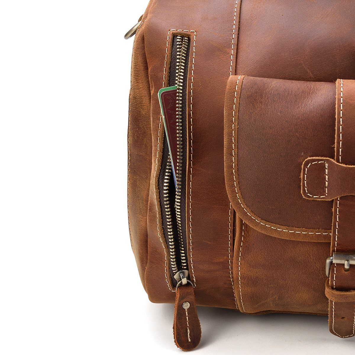 Men's Leather Weekend Bag  for men