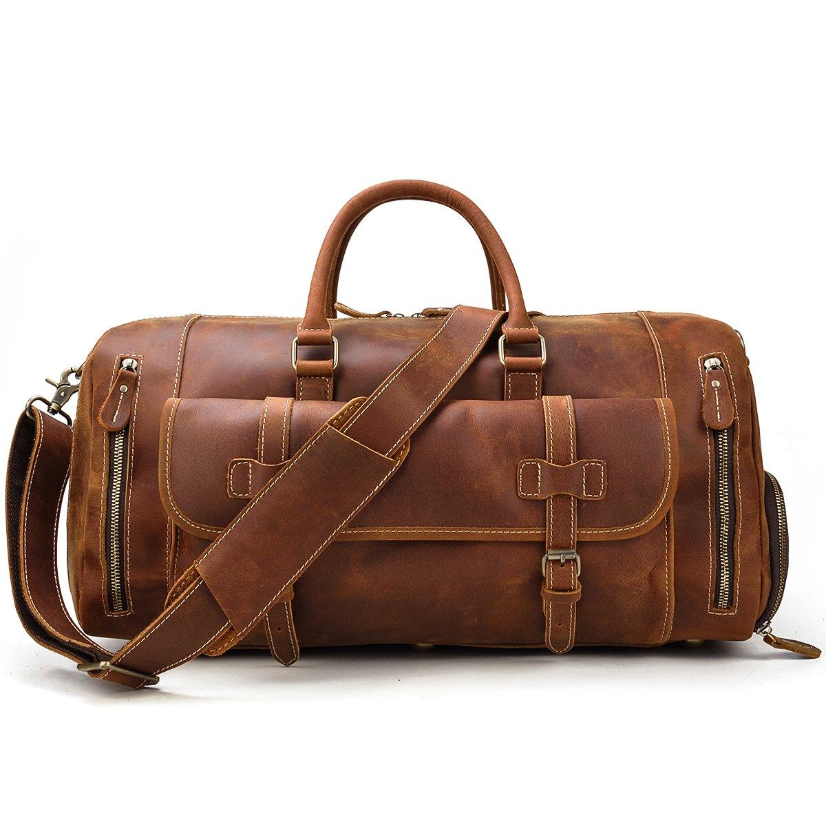 Sac de voyage homme cuir italien naturel Lorenzo/Collection Esprit Cuir