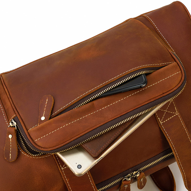 Mens Leather Holdall  for women