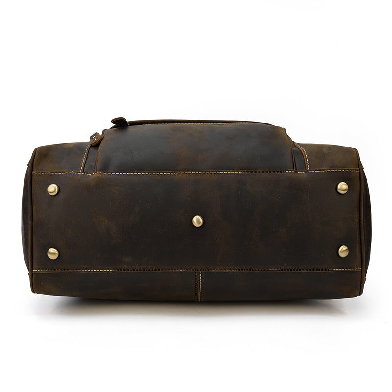 functional Mens Leather Holdall