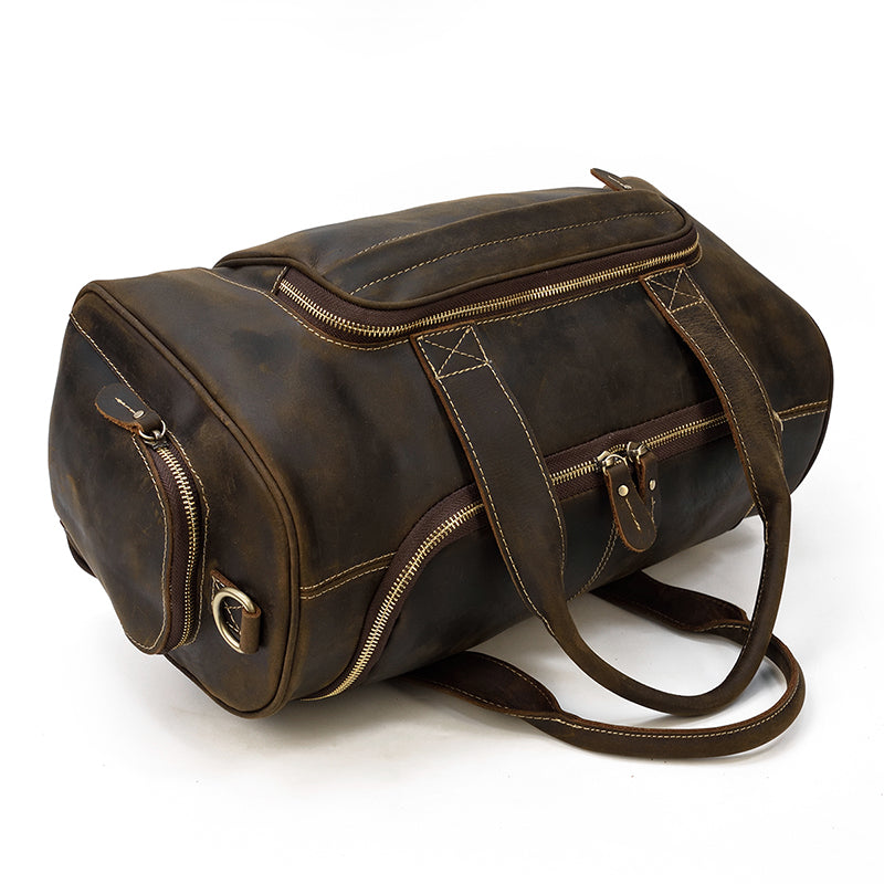 water resistant Mens Leather Holdall
