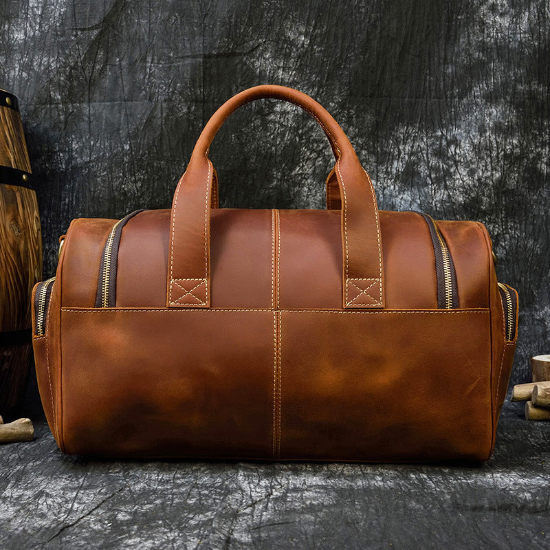 antique Mens Leather Holdall