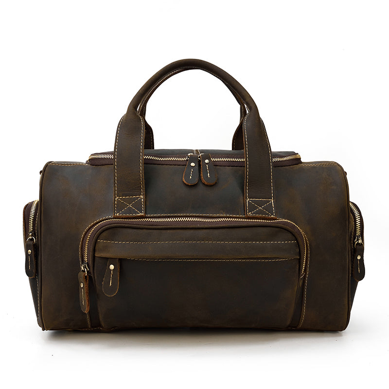 Mens Leather Holdall