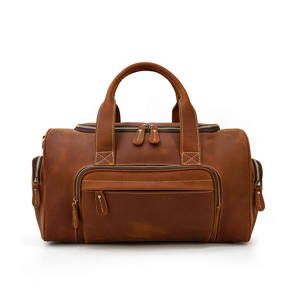 Mens Leather Holdall