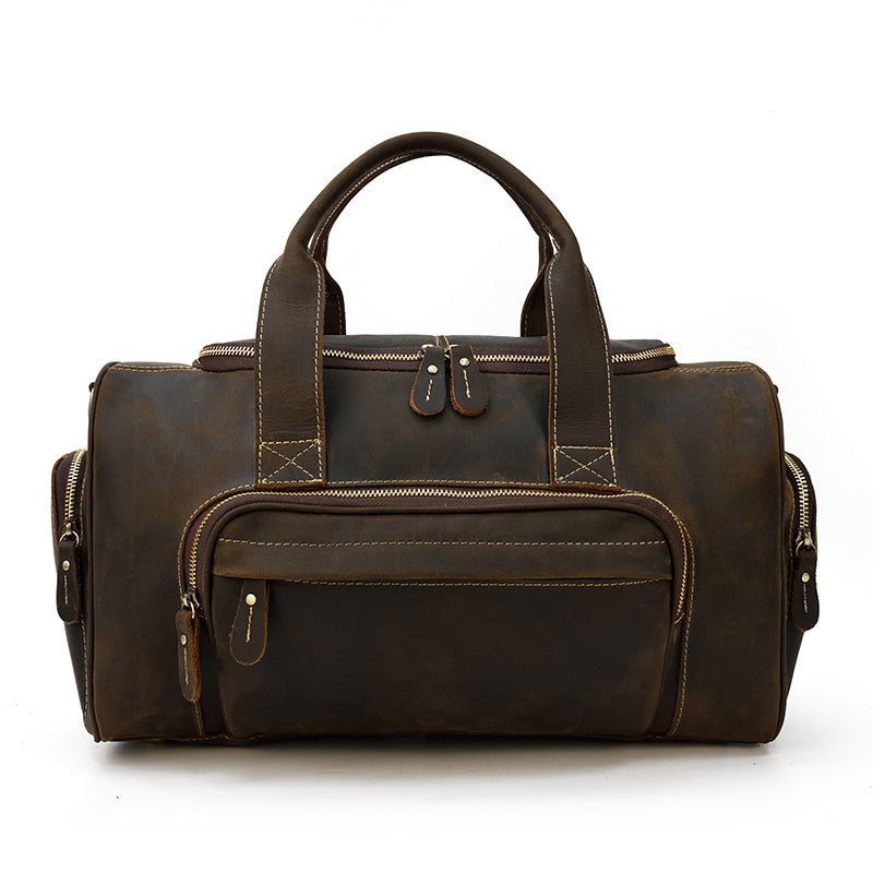 Sac 48h Cuir Homme brun