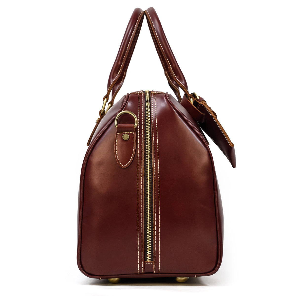 Sac Week-end Cuir Femme bordeaux