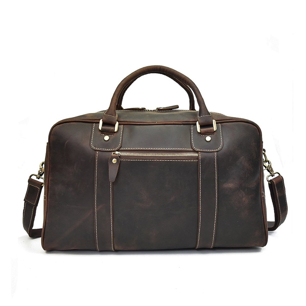 cognac Sac de Nuit Cuir