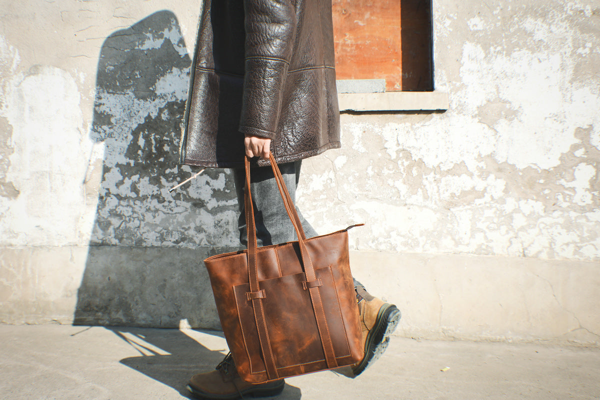 Tote Bag en Cuir unisexe