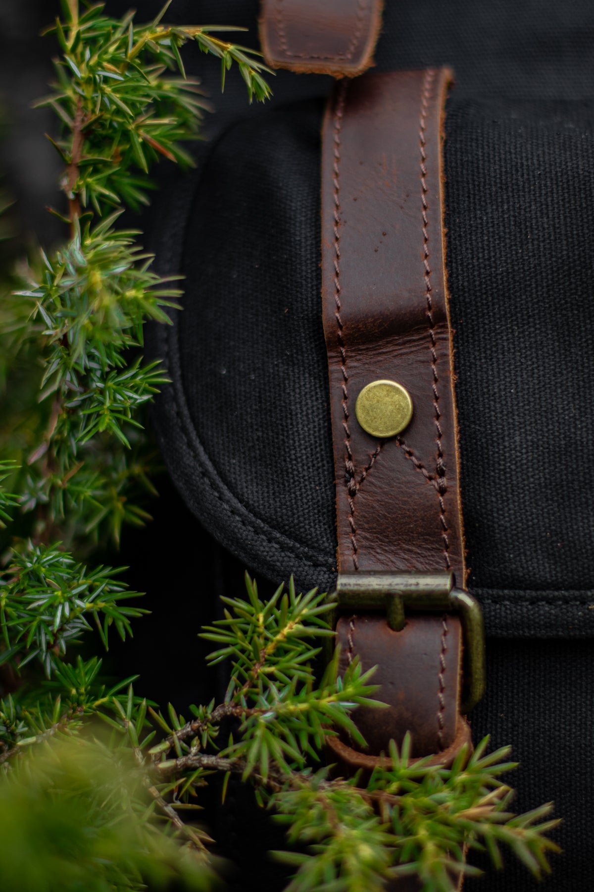 black denim canvas bag