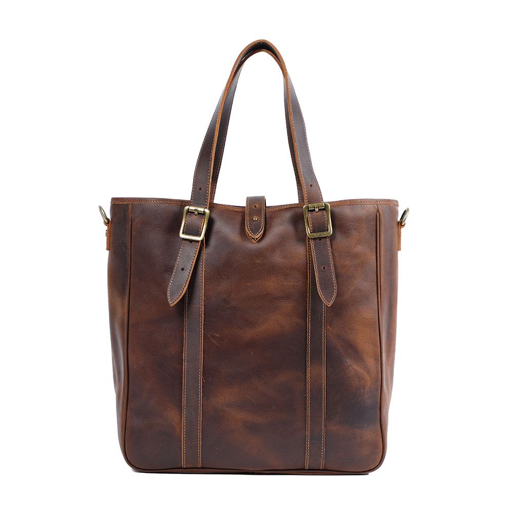 Vintage Leather Tote Bag