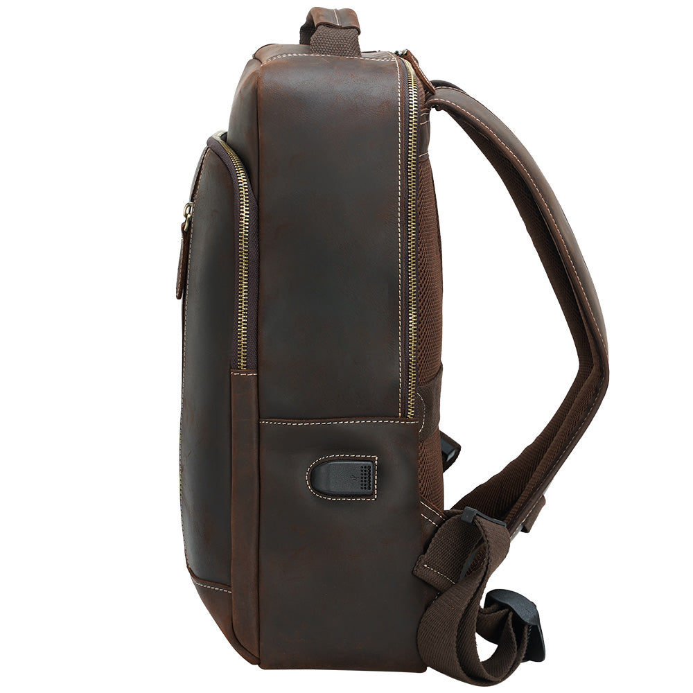 authentic leather backpack