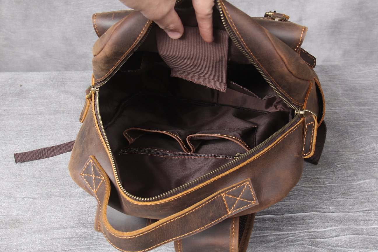 well made backpack bag genuine leather