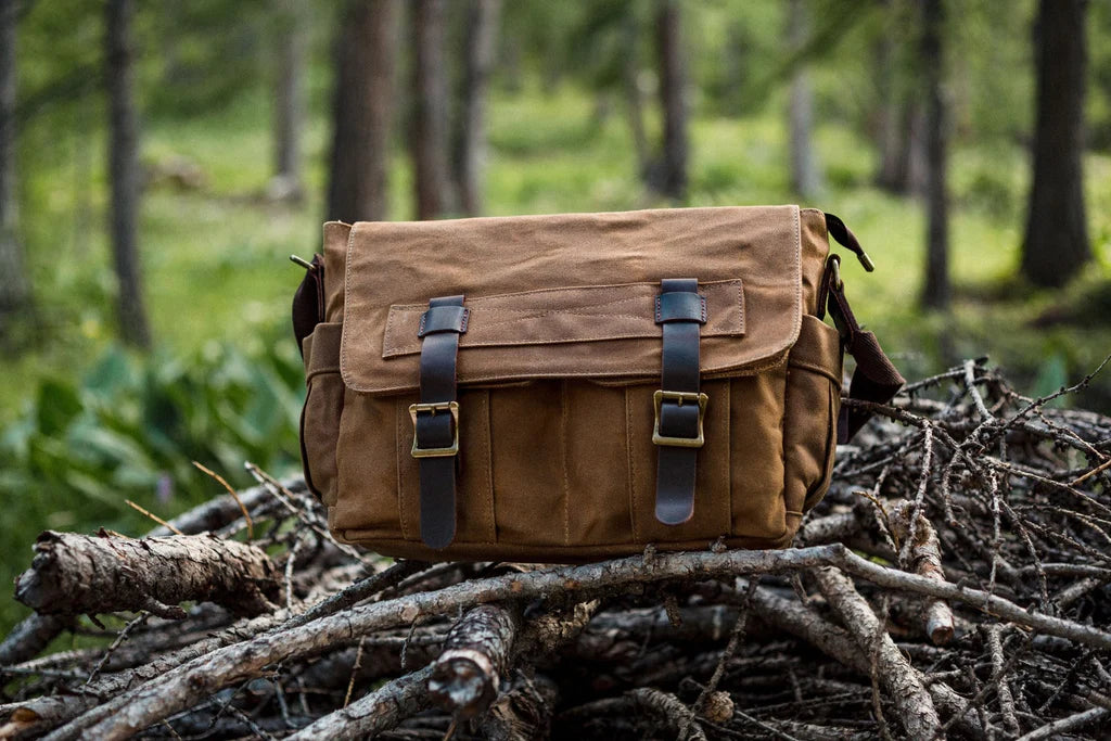 Sac Bandoulière Homme Vintage en Cuir pour Tablette