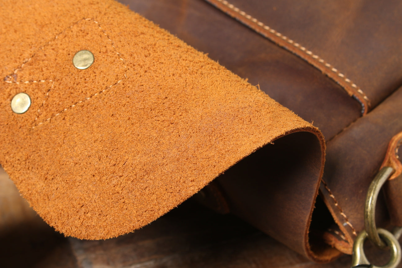 brown leather shoulder bag