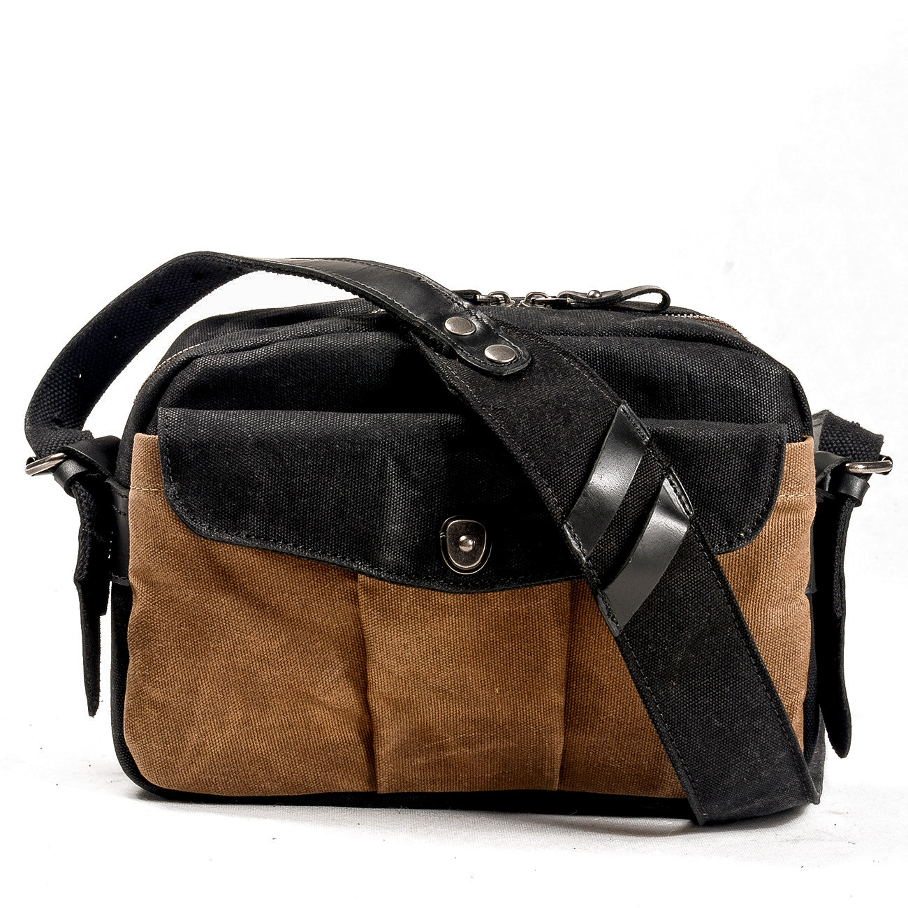 black camera bag shoulder