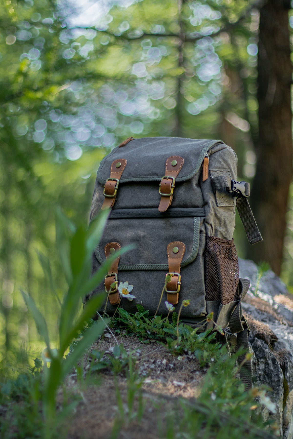 Handmade Carry on Photo Camera Bag with adjustable strap