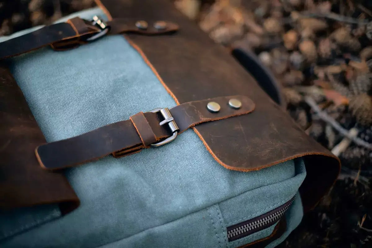 canvas classic backpack laying on the floor