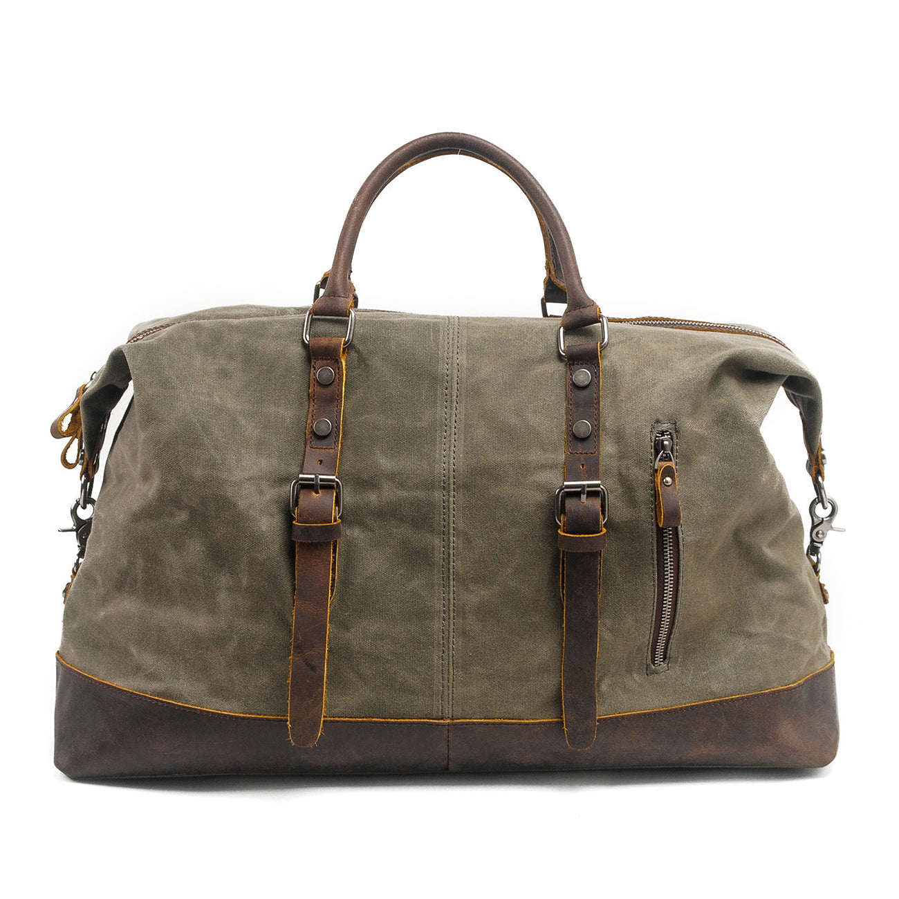 oversized vintage style water repellent canvas gym bag