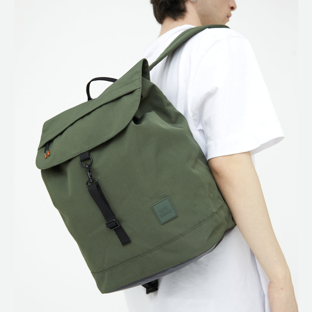 eco friendly laptop backpack green