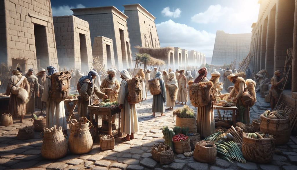 essence of daily life in ancient Egypt and Mesopotamia focusing on the use of early backpacks