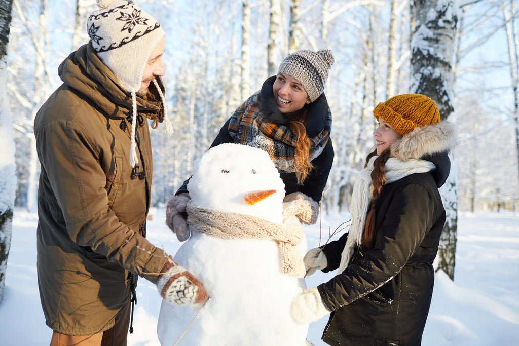 family building snowman