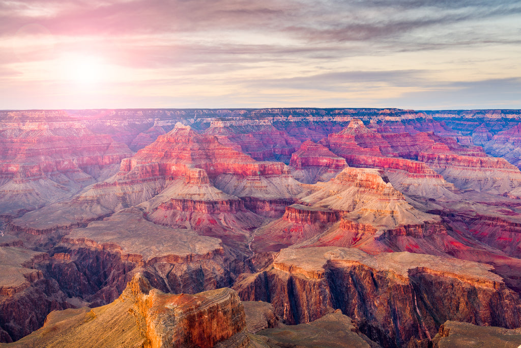 Paysages du Grand Canyon au coucher du soleil