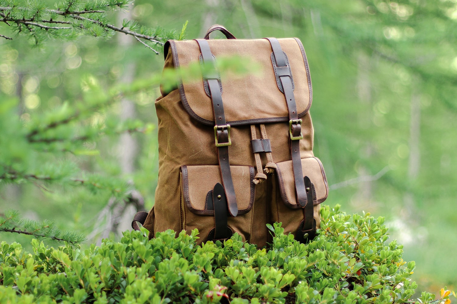 heavy duty fabric rustic backpack