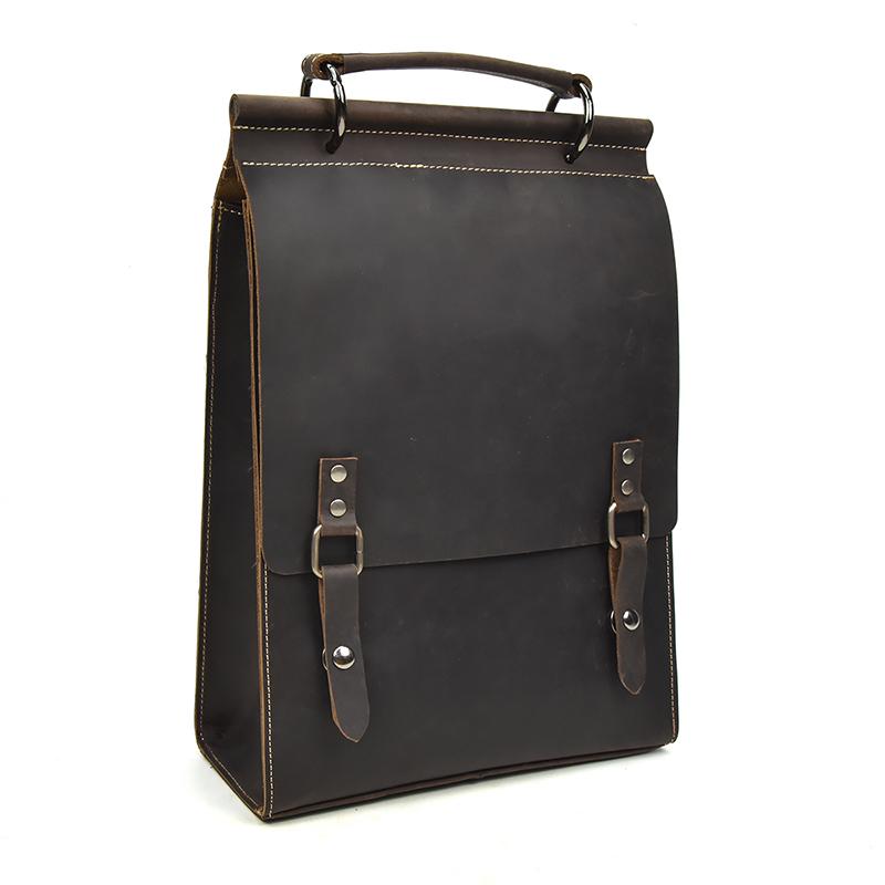 ladies real leather laptop backpack