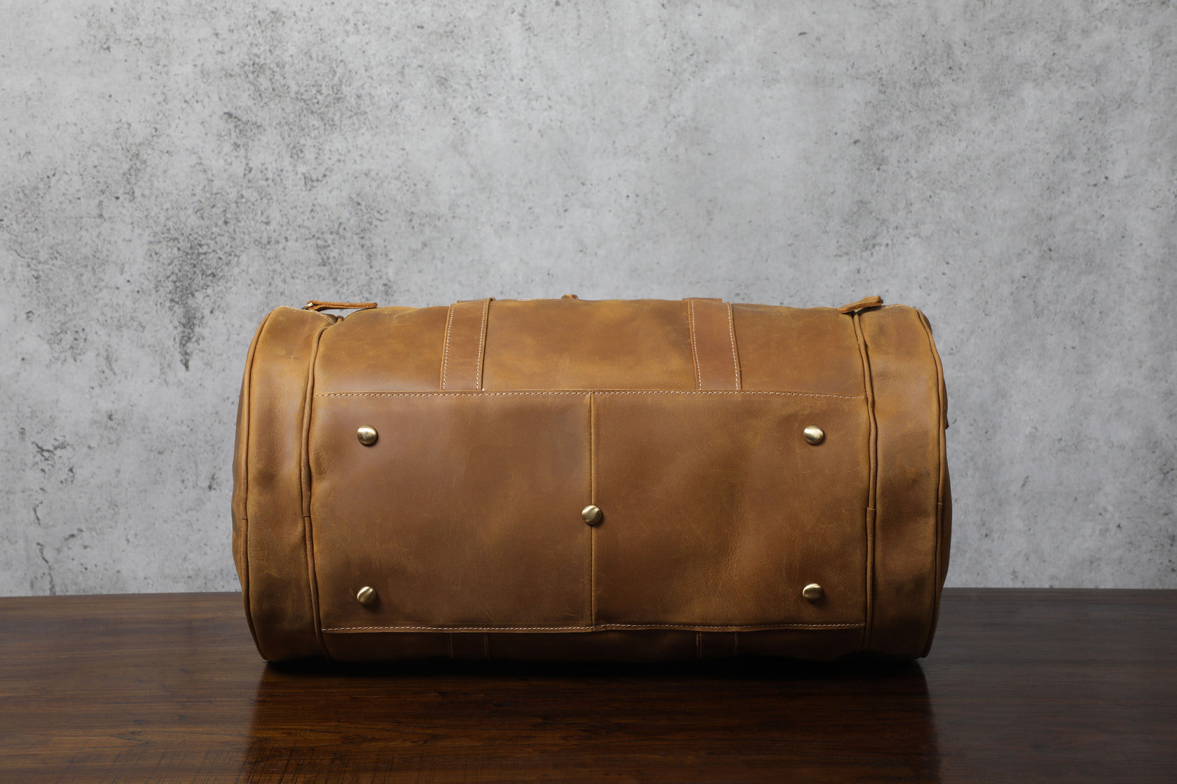 large leather holdall