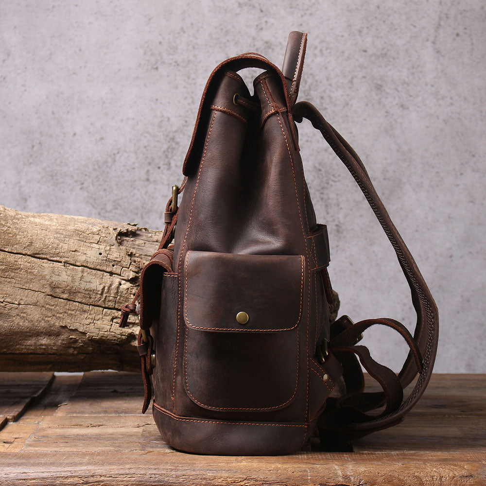 quality leather backpack laptop of high craftsmanship