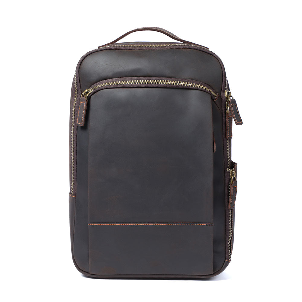 Leather Laptop Rucksack