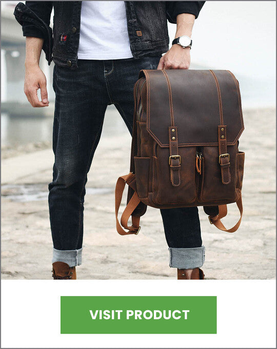 leather backpack luxury full grain leather eiken