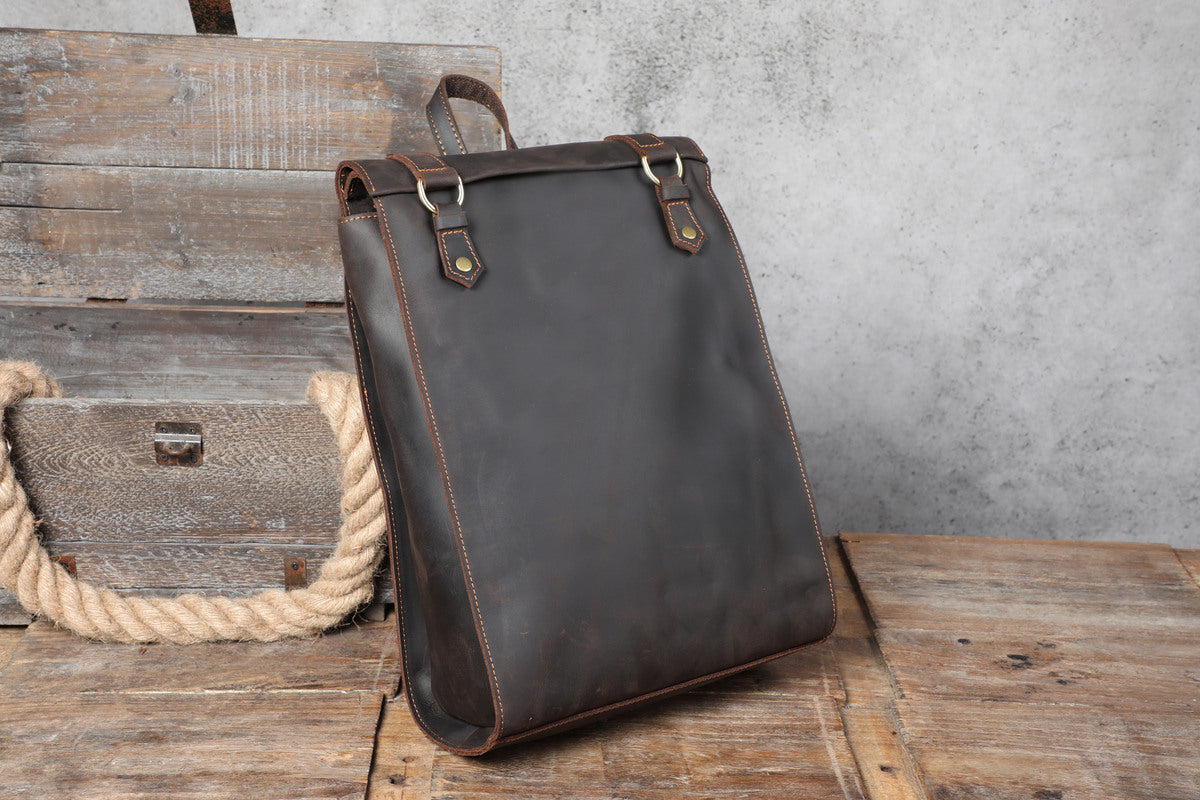 leather book bags for men