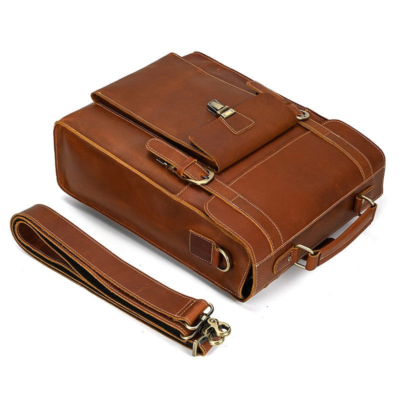 vintage leather convertible travel bag