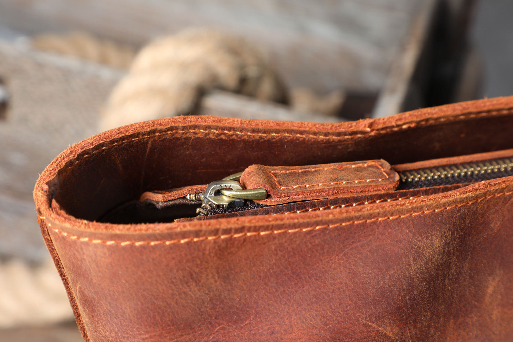 leather shopper handbag