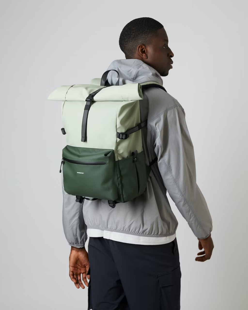 homme sac à dos urbain waterproof multi vert