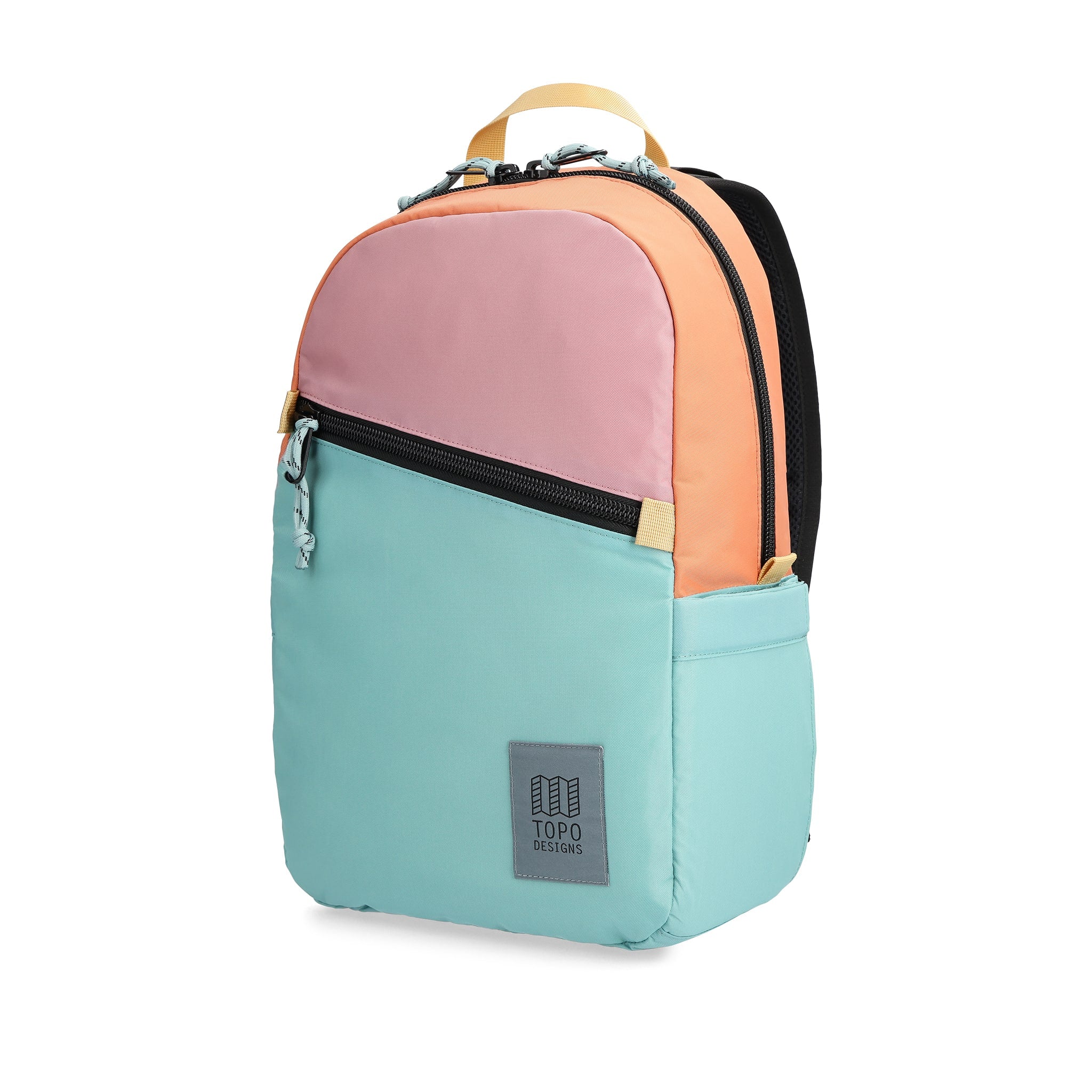 sac à dos pack light 18.5l rose et geode green topo designs latérale